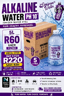 Alkaline PH10 5L — R60 each or 4 for R220